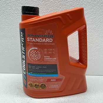  Антифриз CoolStream Standard 40 Red G12+ готовый -40 красный 5 л